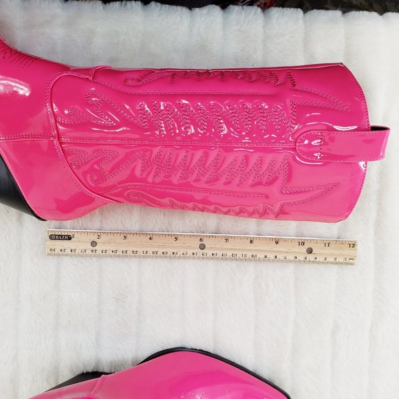 Hot Pink Western Cowboy Cowgirl Boots - Picture 13 of 13